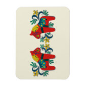 スウェーデンクリスマスダラホーススカンジナビアの双子 マグネット (縦)