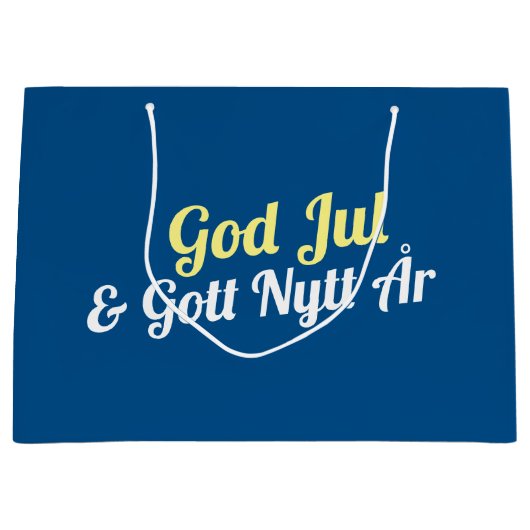 スウェーデンクリスマス抱き枕 ラージペーパーバッグ (正面)