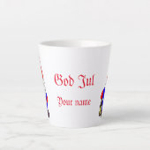 スウェーデンクリスマス格言 カフェラテマグ (正面)