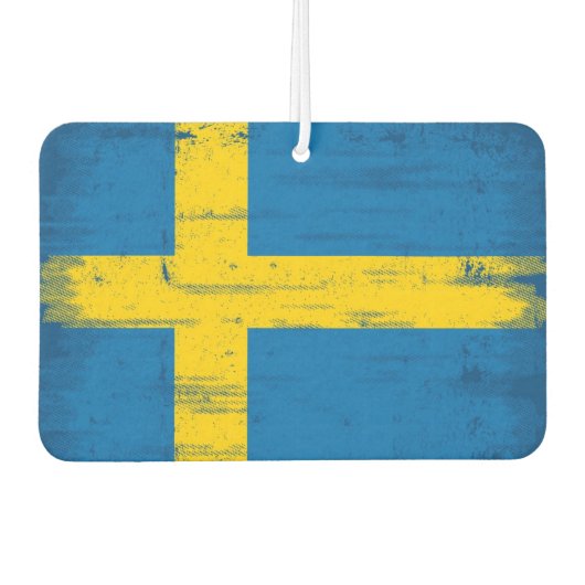 スウェーデングランジ国旗 カーエアーフレッシュナー (正面)