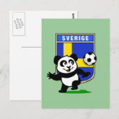 スウェーデンサッカーパンダ ポストカード (正面/裏面)