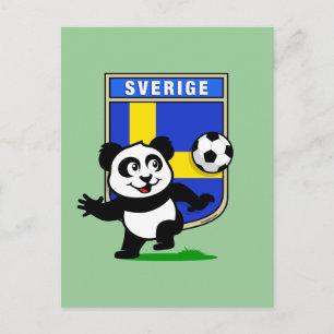 スウェーデンサッカーパンダ ポストカード