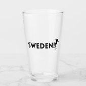 スウェーデンサッカー タンブラーグラス (正面)