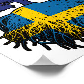 スウェーデンスウェーデンAustralianオーストラリアの木の根 ポスター (角)