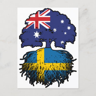 スウェーデンスウェーデンAustralianオーストラリアの木の根 ポストカード