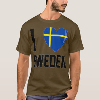 スウェーデンスカンジナビア国旗 Tシャツ