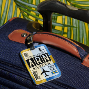 スウェーデンストックホルムARN空港ラゲッジタグ ラゲッジタグ