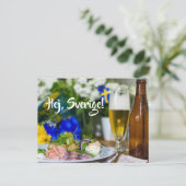 スウェーデンストックホルムHej Sverige Postcrossing ポストカード (スタンド正面)