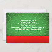 スウェーデンストローヤギクリスマスホリデーパーティカスタムー 招待状 (裏面)