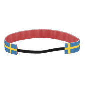 スウェーデンスリップまたは滑ること国旗を持つノンヘッドバンド アスレチックヘッドバンド (裏面)