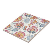 スウェーデンタイルカラフル花 タイル (側面)