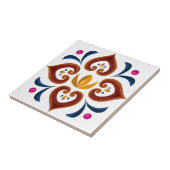 スウェーデンタイルシンプルハート花 タイル (側面)