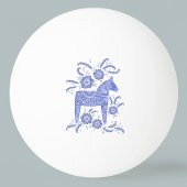 スウェーデンダラホースエブリーブルーフォークアート 卓球ボール