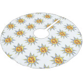 スウェーデンダラホースクリスマスツリースカート ブラッシュドポリエステルツリースカート (アングル)