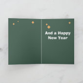 スウェーデンダラホースクリスマスホワイト シーズンカード (内部)