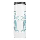 スウェーデンダラホースグリーンとホワイトサーマルタンブラー タンブラー (裏面)