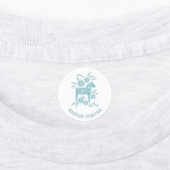 スウェーデンダラホースグリーンアンドホワイト名前をカスタムする ラベル (貼付)