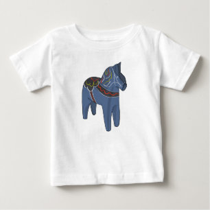 スウェーデンダラホースダレカリアンスウェーデン ベビーTシャツ