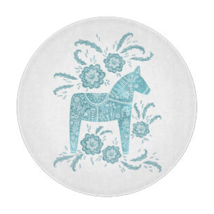 スウェーデンダラホースティール（緑がかった色）グリーンアンドホワイト カッティングボード