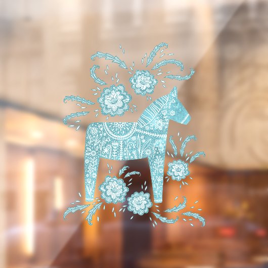 スウェーデンダラホースティール(緑がかった色)グリーンウインドウニックスッキング ウィンドウサイン (シート2)