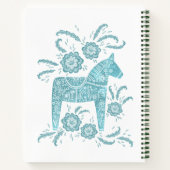 スウェーデンダラホースティール（緑がかった色）フォークアートレシピ ノートブック (裏面)