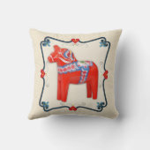 スウェーデンダラホースフォークアートフレーム クッション (裏面)