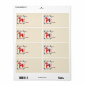 スウェーデンダラホースフォークアートフレーム ラベル (フルシート)