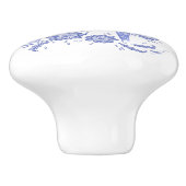 スウェーデンダラホースブルーとホワイトセラミックノブ セラミックノブ (側面)