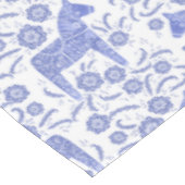 スウェーデンダラホースブルー&ホワイトテーブルクロス テーブルクロス (アングル)