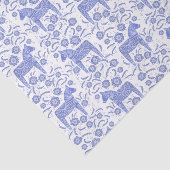 スウェーデンダラホースブルー&ホワイト 薄葉紙 (詳細)