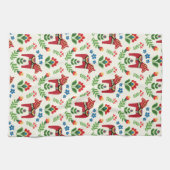 スウェーデンダラホースレッド キッチンタオル (横)