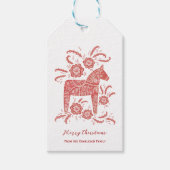 スウェーデンダラホースレッド ギフトタグ (正面)