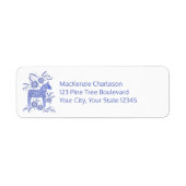 スウェーデンダラホース差出人住所 ラベル (正面)