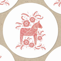 スウェーデンダラ赤と白ホース