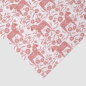 スウェーデンダラ赤と白ホース 薄葉紙 (詳細)