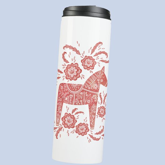 スウェーデンダラ赤と白馬 タンブラー