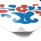 スウェーデンダルモーニングダラホースフォークアートプリント フォトプリント            (角)