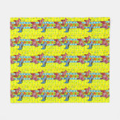 スウェーデンデザインダラウズ フリースブランケット (正面(横))