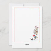 スウェーデントムテンクリスマスビレッジウォータカラー シーズンカード (裏面)