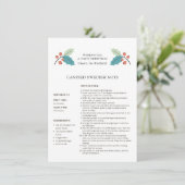 スウェーデンナッツレシピクリスマスカード シーズンカード (スタンド正面)