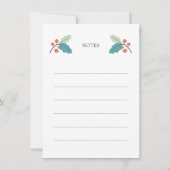 スウェーデンナッツレシピクリスマスカード シーズンカード (裏面)