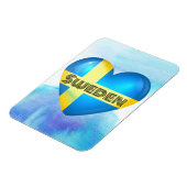 スウェーデンハート国旗のフレキシブル磁石 マグネット (左側)