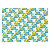 スウェーデンハート国旗 テーブルクロス (正面(横))