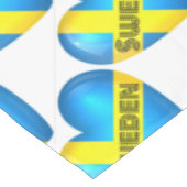 スウェーデンハート国旗 テーブルクロス (アングル)