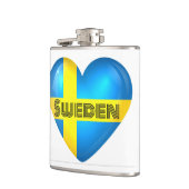 スウェーデンハート国旗 フラスク (左)