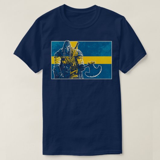 スウェーデンバイキング戦士1 Tシャツ (デザイン正面)