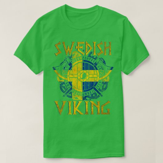 スウェーデンバイキング3 Tシャツ (デザイン正面)