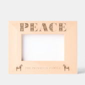 スウェーデンフォークアートピースダラホースクリスマス レーザー彫刻フレーム (正面)