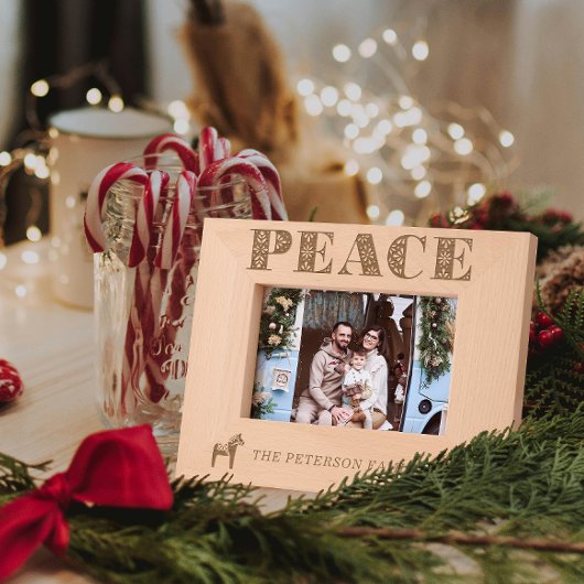 スウェーデンフォークアートピースダラホースクリスマス レーザー彫刻フレーム