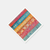 スウェーデンフォークアートヴィンテージスカンジナビア族 スタンダードカクテルナプキン (角)